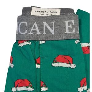 NWT! Men's American Eagle Christmas Santa ClausHat Boxers L 35-38